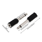 DC 6.35 mm Erkek Mono to 3.5mm Dişi Jack Ses Çevirici Dönüştürücü